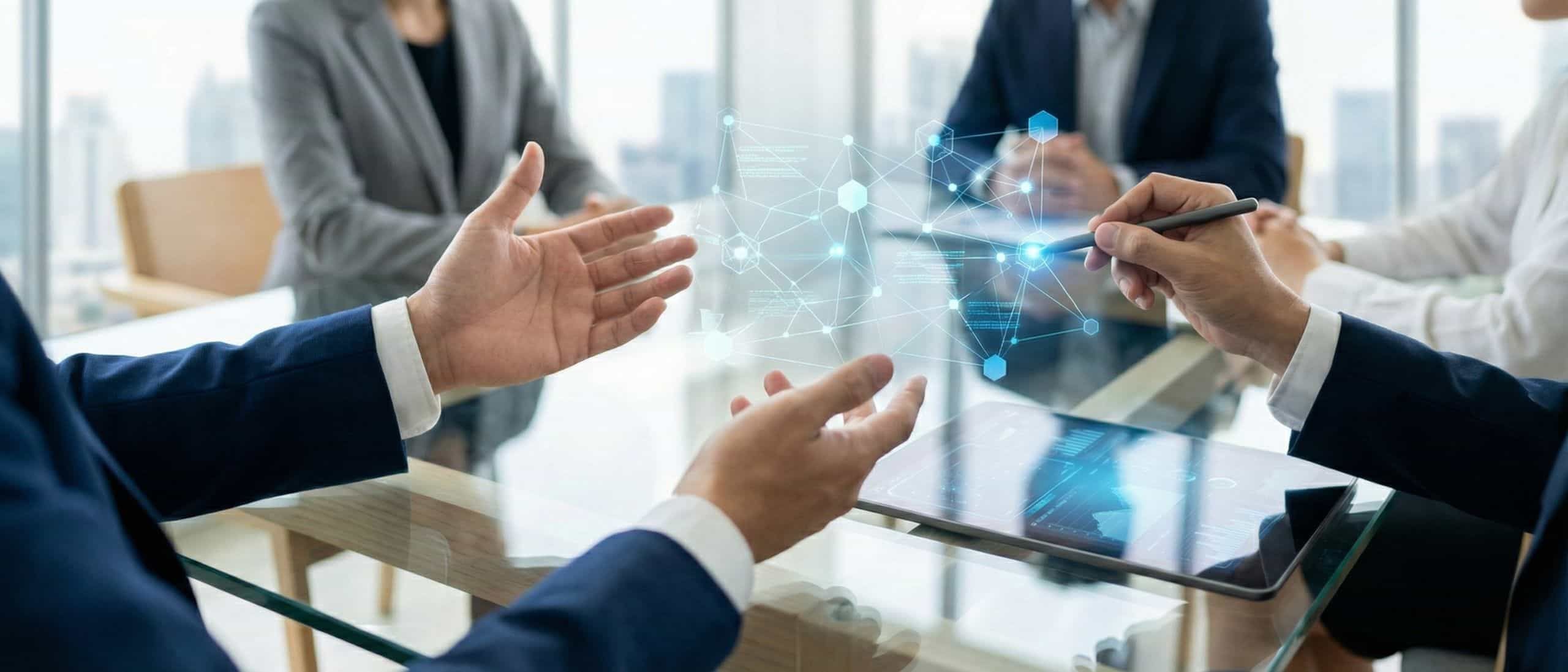 Innovative Geschäftsanalyse mit digitaler Datenvisualisierung und moderner Technologie bei BOS.